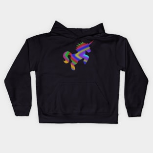 Rainbow Glow Unicorn Kids Hoodie